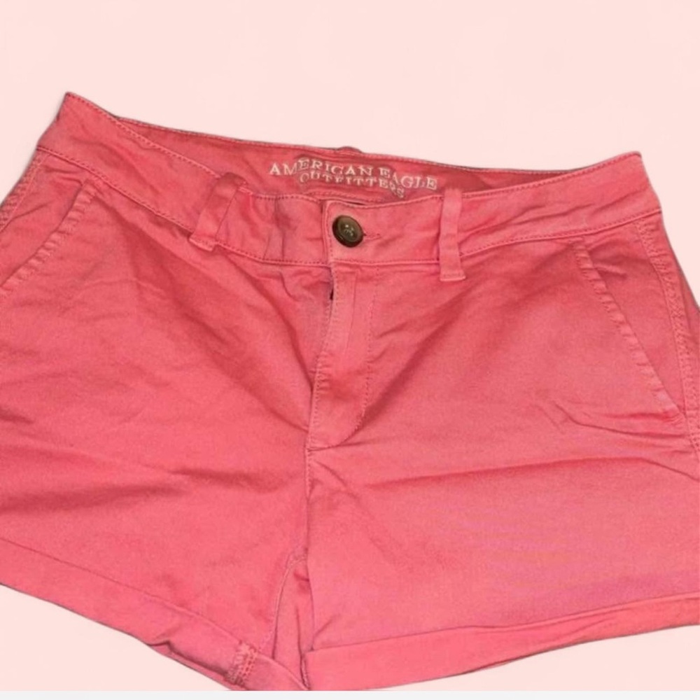 American Eagle Outfitters Women's Coral High Waist Shorts
